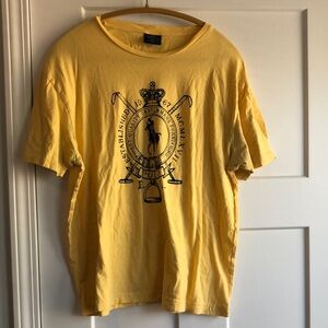 Polo Ralph Lauren Yellow Graphic T-Shirt Size L